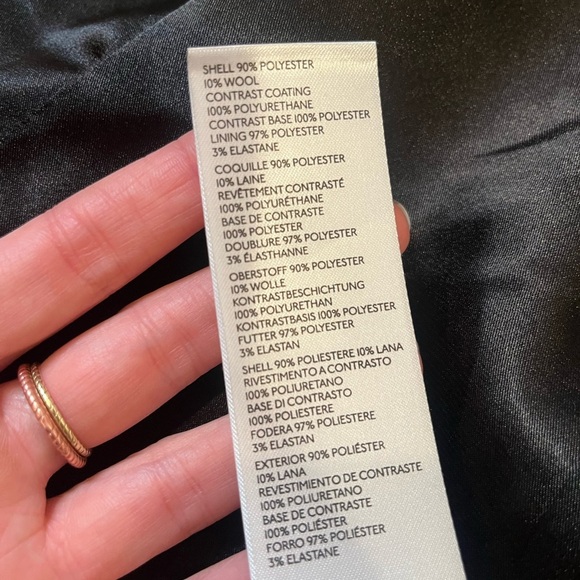 Anthropologie Bow Faux Leather-Trimmed Tweed Lady Jacket- medium - Picture 9 of 11